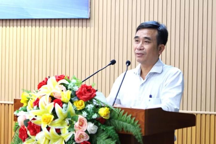 Lãnh đạo Sở NN&MT tỉnh Cà Mau phát biểu.