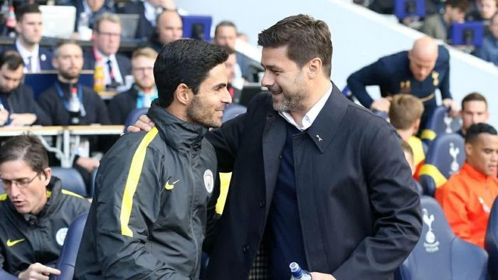 Arteta và Pochettino. (Nguồn: Football 365)