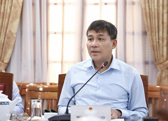 Ủy viên Trung ương Đảng, Thứ trưởng Thường trực Bộ Ngoại giao Nguyễn Minh Vũ, Trưởng Ban Thư ký Quốc gia APEC 2027 phát biểu tại cuộc họp. (Ảnh: Thành Long)