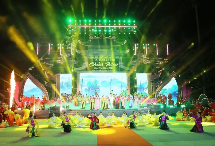 Chương trình nghệ thuật đặc sắc khai hội chùa Keo mùa Thu năm 2026. Ảnh: hungyen.gov.vn
