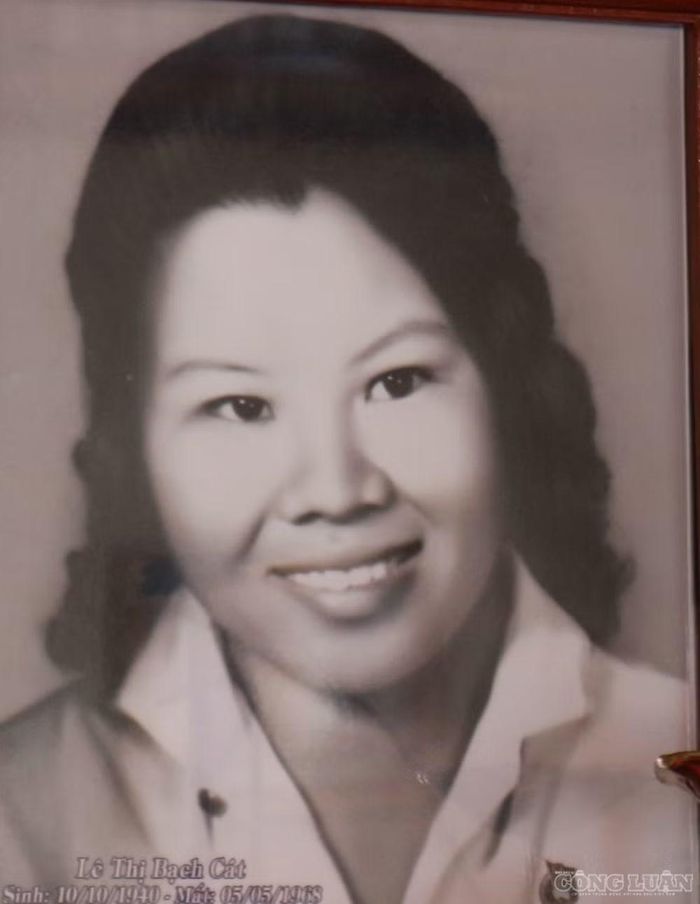 Chân dung nữ Anh hùng Lực lượng vũ trang nhân dân Lê Thị Bạch Cát. Ảnh: Kim Long