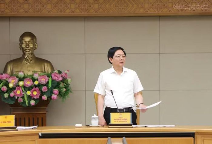 Phó Thủ tướng Hồ Quốc Dũng phát biểu tại cuộc họp với các bộ, cơ quan về tình hình triển khai các nhiệm vụ phát triển công nghệ chiến lược - Ảnh: CP