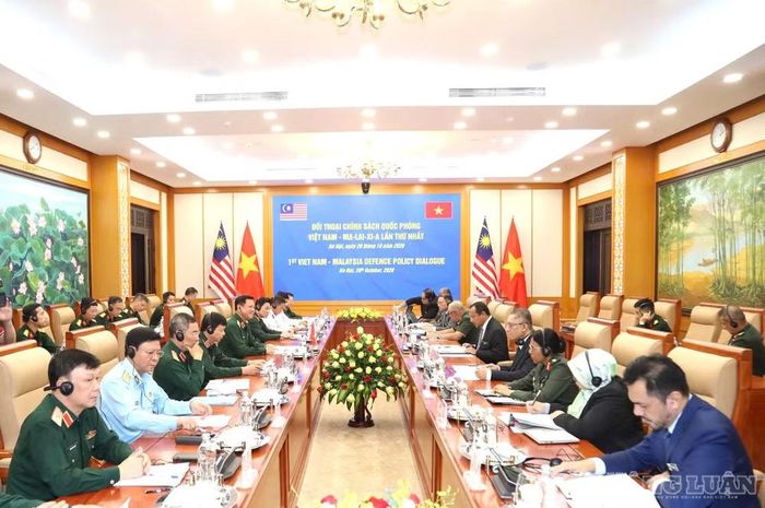 Quang cảnh buổi Đối thoại Quốc phòng Việt Nam - Malaysia lần thứ nhất.