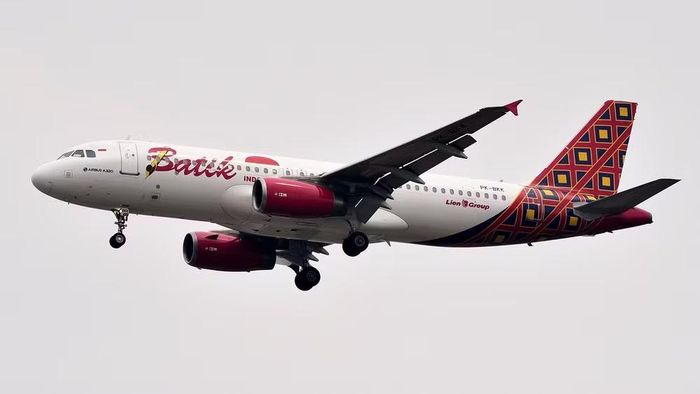 Một chiếc Airbus A320-200 của hãng Batik Air. Ảnh: CC/Wiki