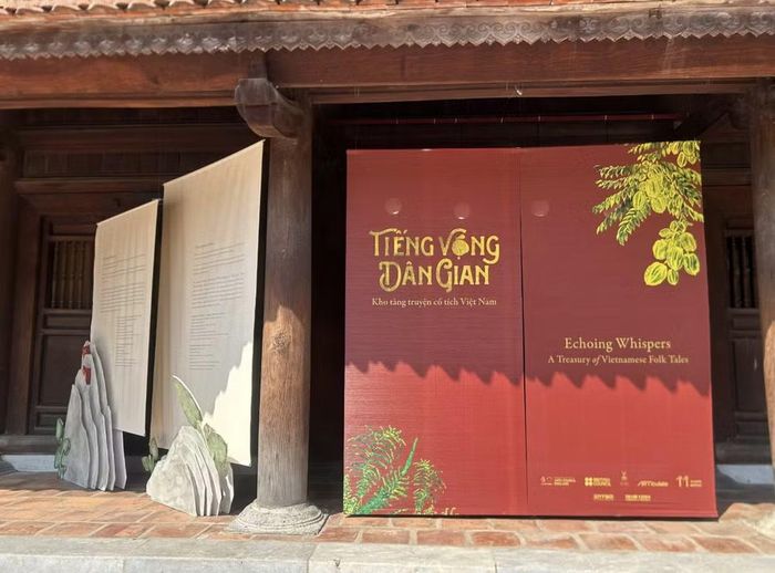 Triển lãm diễn ra tại khu vực Nhà Thái học, Văn Miếu - Quốc Tử Giám. Ảnh: Diệu Thương