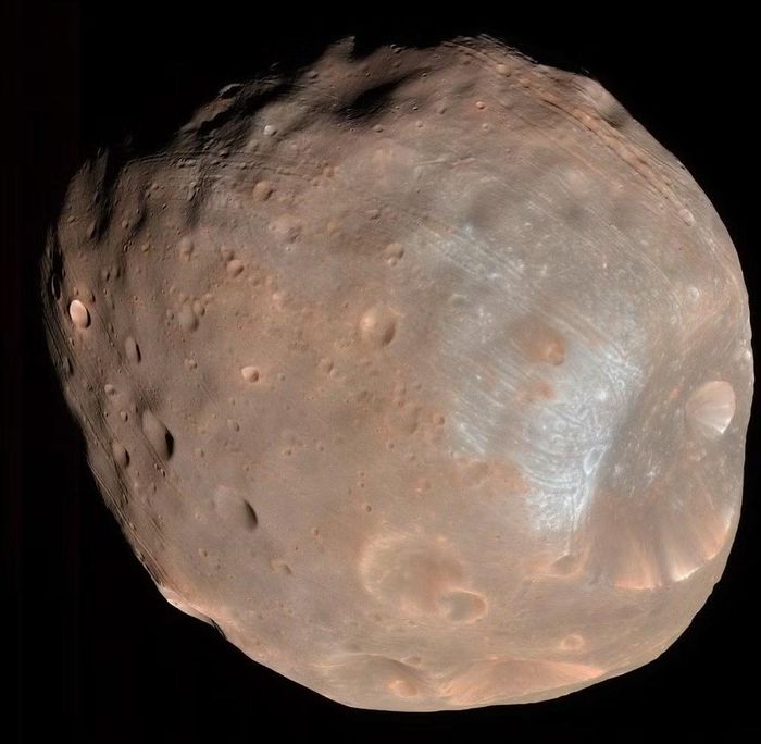 Hình ảnh Phobos - mặt trăng của sao Hoả. (Ảnh: NASA/AP)