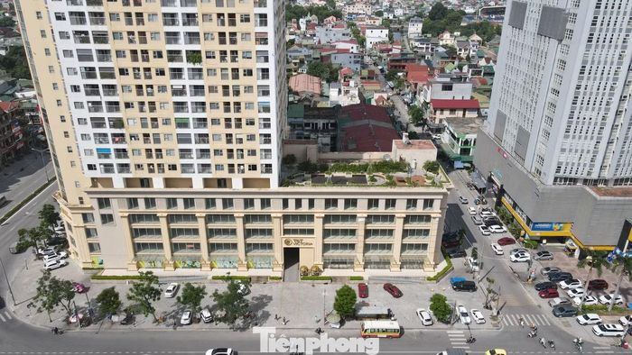 Khu vực 8 xe ô tô bị đập vỡ kính nằm ngay tại vỉa hè mặt tiền chung cư T&T Victoria, thuộc tuyến đường Quang Trung.