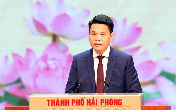 Ông Lê Ngọc Châu - Ủy viên Trung ương Đảng, Bí thư Thành ủy Hải Phòng. Ảnh: Đàm Thanh