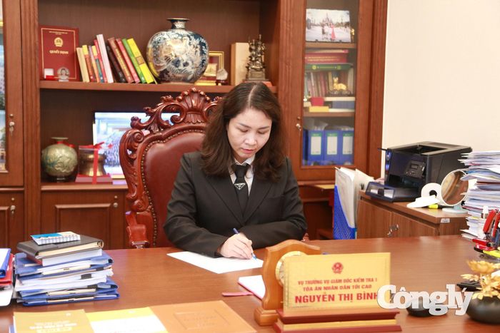 Thẩm phán Nguyễn Thị Bình, Vụ trưởng Vụ Giám đốc, kiểm tra về hình sự - Tòa án nhân dân tối cao