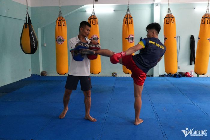 Hoàng Trung Nguyên thường xuyên tập luyện chuẩn bị cho các giải đấu khác. Ảnh: Hoàng Anh