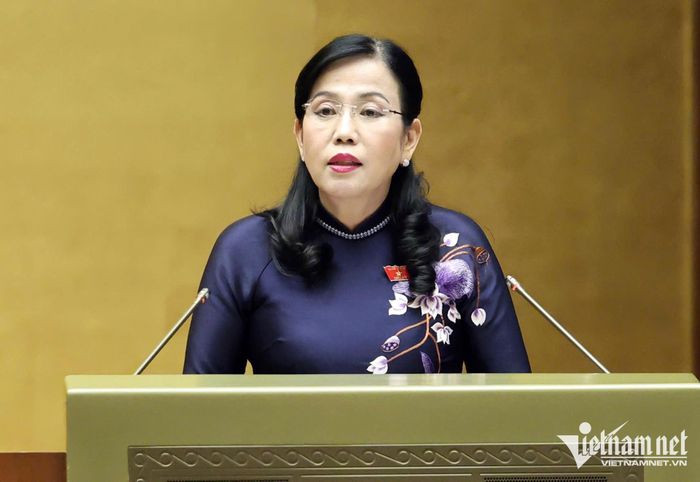 Chủ nhiệm Ủy ban Khoa học, Công nghệ và Môi trường Nguyễn Thanh Hải trình bày thẩm tra
