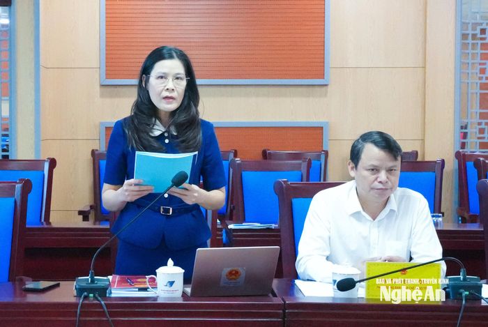 Các thành viên nêu ý kiến tại cuộc họp thẩm tra. Ảnh: Mai Hoa