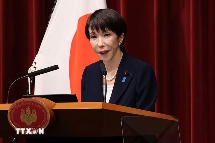 Thủ tướng Nhật Bản Sanae Takaichi. (Ảnh: THX/TTXVN)