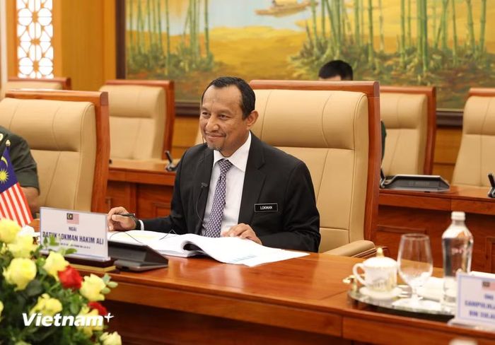 Ông Datuk Lokman Hakim Ali, Tổng Thư ký Bộ Quốc phòng Malaysia tại Đối thoại. (Ảnh: Hằng Trần/Vietnam+)