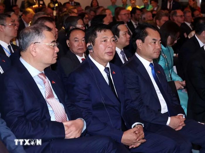 Các đại biểu tham dự Diễn đàn Doanh nghiệp Việt Nam-Đan Mạch. (Ảnh: Thống Nhất/TTXVN)