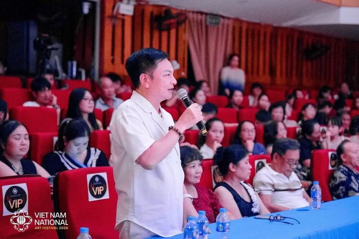 TS. Nguyễn Đức Hiển, Viện phó Viện Dân gian Việt Nam phát biểu tại Lễ phát động