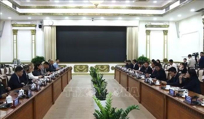 Quang cảnh buổi tiếp.
