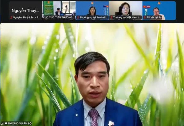 Ông Bùi Trung Thướng - Tham tán Thương mại Việt Nam tại Ấn Độ. (Ảnh chụp màn hình)
