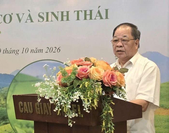 Ông Hà Phúc Mịch, Chủ tịch Hiệp hội Nông nghiệp Hữu cơ Việt Nam (VOAA) phát biểu. Ảnh: Bích Hồng/Bnews/vnanet.vn