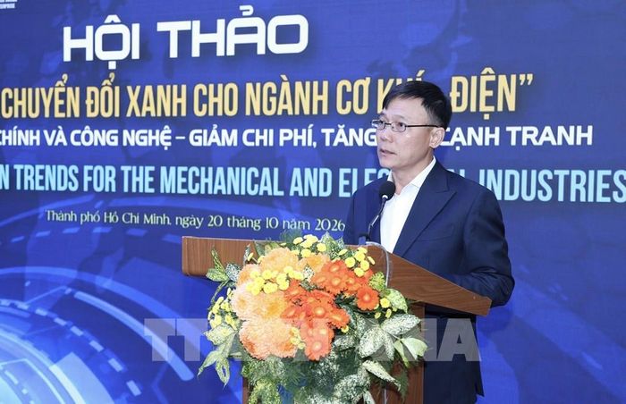 Ông Lê Anh Hoàng, Phó Giám đốc ITPC phát biểu tại hội thảo. Ảnh: Xuân Anh -TTXVN