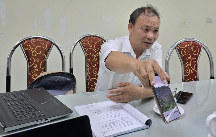 Ông Lê Văn Thành đưa ra chứng cứ khi đến Báo Phụ nữ Việt Nam phản ánh về vụ án.