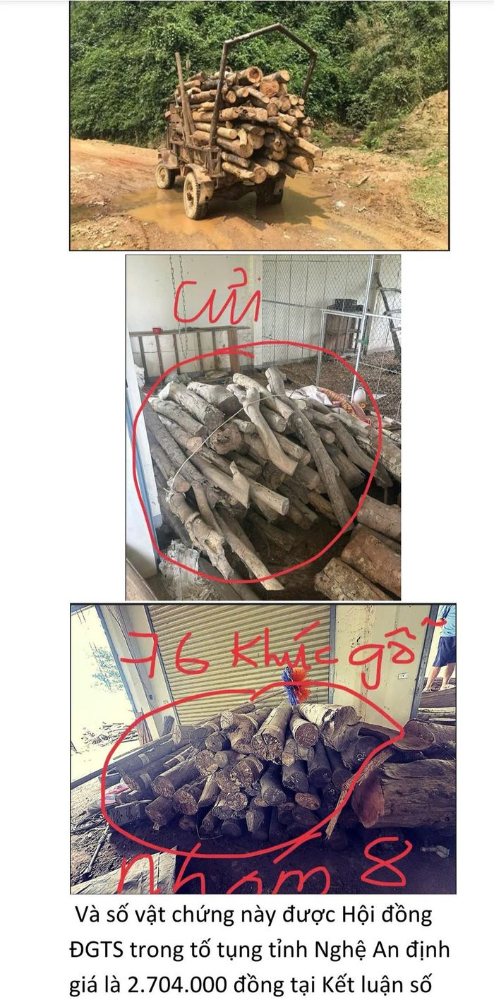 Tang vật thu giữ trong vụ án.