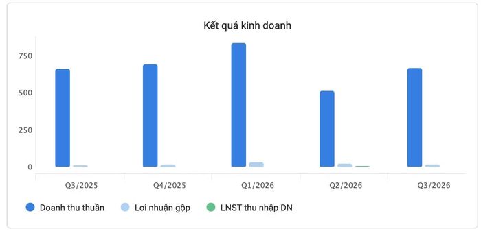 Kết quả kinh doanh của TDS qua các quý