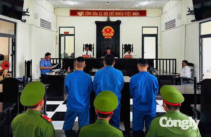 Quang cảnh phiên tòa.
