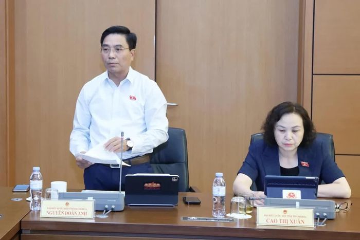 Phó Chủ tịch Quốc hội Nguyễn Doãn Anh phát biểu tại phiên thảo luận tổ. Ảnh: An Nhiên