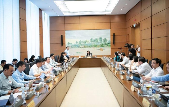Quang cảnh phiên thảo luận tại tổ. Ảnh: Cổng thông tin điện tử Quốc hội.