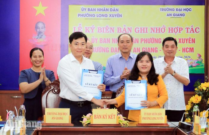 Hai đơn vị ký biên bản ghi nhớ hợp tác.
