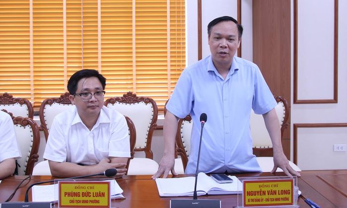 Lãnh đạo phường Lương Tài giải trình, làm rõ một số nội dung.