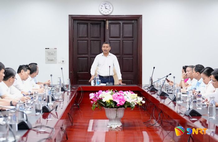 Phó Chủ tịch Thường trực UBND thành phố Hồ Kỳ Minh phát biểu tại buổi làm việc. Ảnh: T.CÔNG