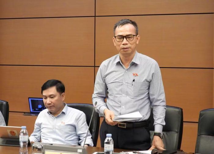  ĐB Đồng Ngọc Ba cho rằng cần phân biệt trường hợp có đương sự và không có đương sự để xác định hình thức giải quyết theo thủ tục vụ án dân sự hoặc việc dân sự. Ảnh: Đoàn ĐBQH tỉnh Gia Lai 