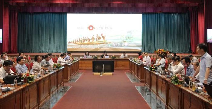  Các đại biểu dự họp báo. Ảnh: Trọng Lợi 