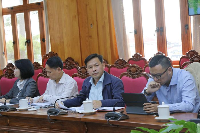 Đại diện Sở Tài chính tham dự buổi làm việc