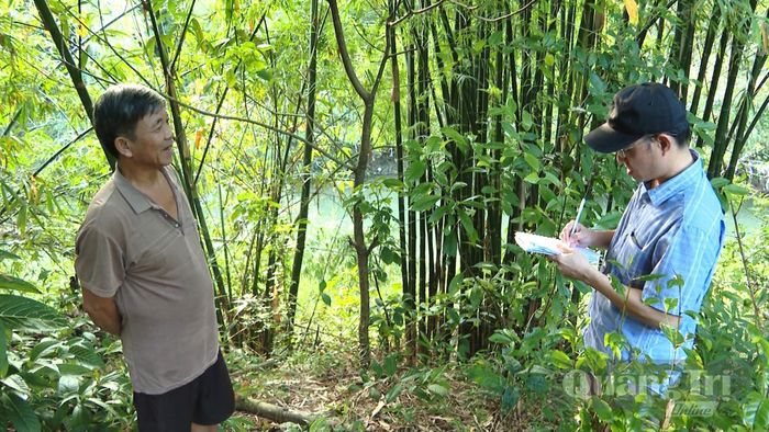Khu vực sạt lở ở gia đình anh Trịnh Văn Lan - Ảnh: C.H