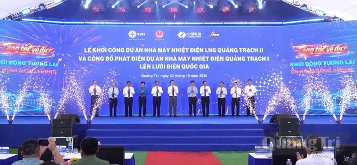 Dự án Nhà máy Nhiệt điện LNG Quảng Trạch II được khởi công - Ảnh: C.H
