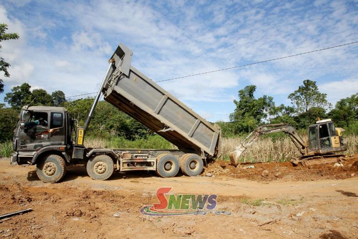 Thi công Dự án Đầu tư xây dựng kết cấu hạ tầng và san nền khu dân cư tiểu khu 1, phường Mộc Sơn.