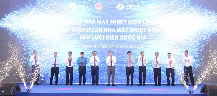 Lễ khởi công - phát động thi đua dự án Nhà máy nhiệt điện LNG Quảng Trạch II và công bố phát điện nhà máy Nhiệt điện Quảng Trạch I lên lưới điện quốc gia