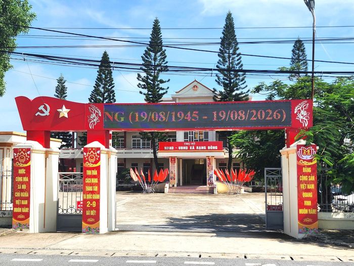 Công sở UBND xã Rạng Đông, tỉnh Ninh Bình, khang trang nhờ xây dựng nông thôn mới.