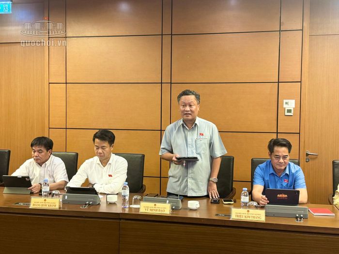 Đại biểu Vũ Minh Đạo (Đoàn Lai Châu). Ảnh: Media Quốc hội.