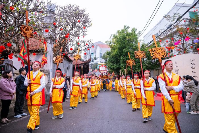 Lễ hội truyền thống đình Đại Phùng được tổ chức với nhiều nghi lễ và hoạt động văn hóa đặc sắc. Ảnh: Nhân vật cung cấp.