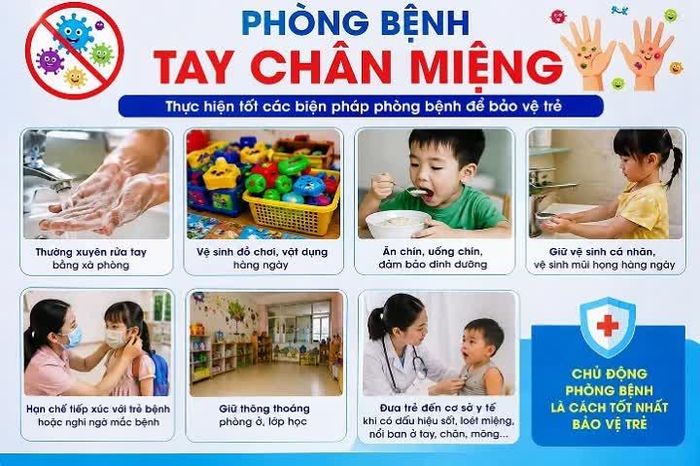 Ngành chức năng An Giang đang tập trung tuyên truyền ý thức phòng bệnh tay chân miệng. Ảnh: CDC An Giang