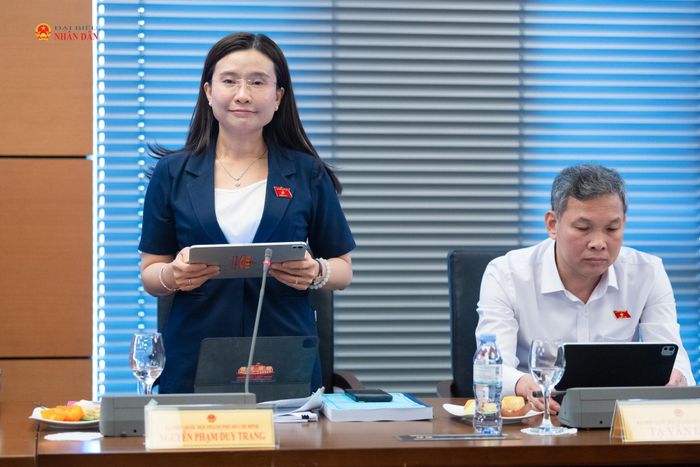 ĐBQH Nguyễn Phạm Duy Trang (TP. Hồ Chí Minh) phát biểu