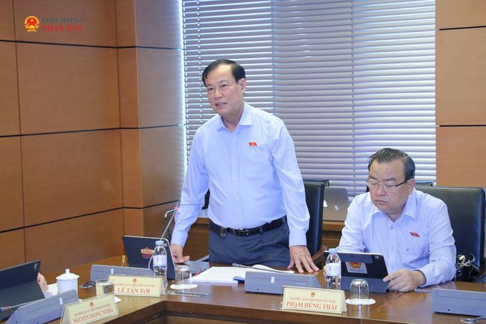 ĐBQH Lê Tấn Tới (Tây Ninh) phát biểu. Ảnh: Đắc Trường