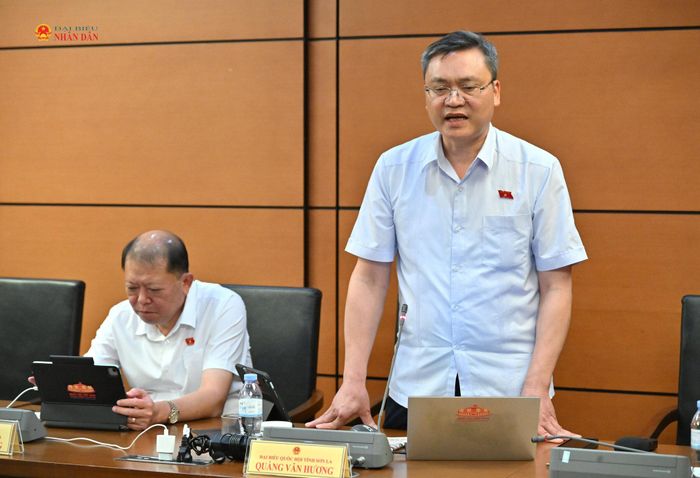 ĐBQH Quàng Văn Hương (Sơn La) phát biểu. Ảnh: Quang Khánh