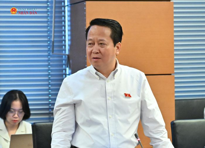 ĐBQH Hoàng Anh Công (TP. Cần Thơ) phát biểu. Ảnh: Quang Khánh