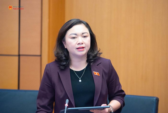 ĐBQH Đặng Bích Ngọc (Phú Thọ) phát biểu. Ảnh: Xuân Quý