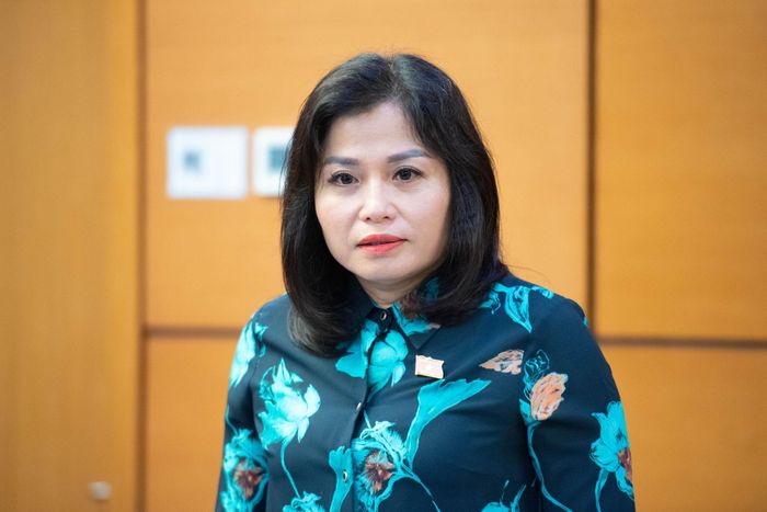 ĐBQH Thái Quỳnh Mai Dung (Phú Thọ) phát biểu. Ảnh: Xuân Quý